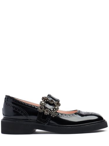 Mocassins En Cuir Viv Rangers Flower 30 Mm - ROGER VIVIER - Modalova