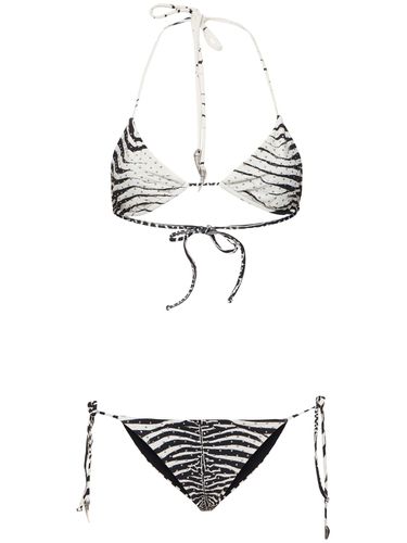 Bikini Triangle À Imprimé Zébré - ROBERTO CAVALLI - Modalova