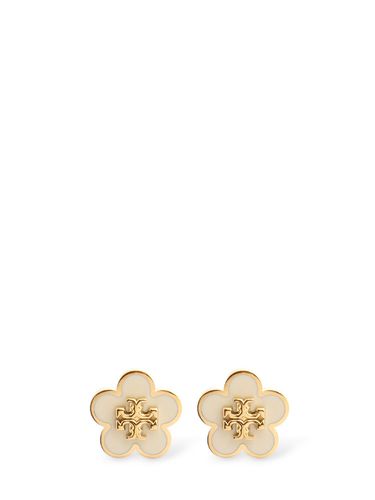 Clous D'oreilles Fleurs En Émail Kira - TORY BURCH - Modalova