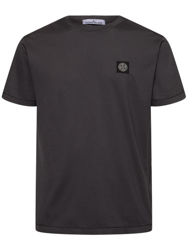 Logo Cotton T-shirt - STONE ISLAND - Modalova