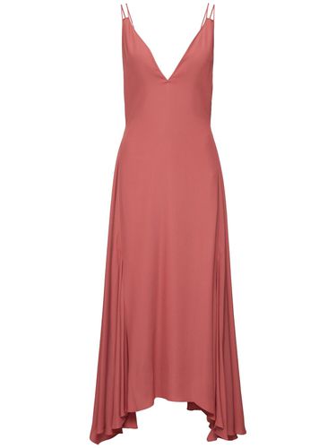 Robe Longue En Soie Mélangée - LANVIN - Modalova