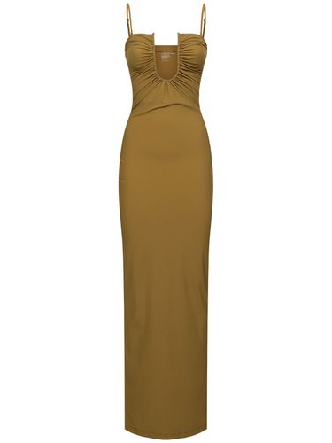 Arched Ruched Lycra Long Dress - CHRISTOPHER ESBER - Modalova