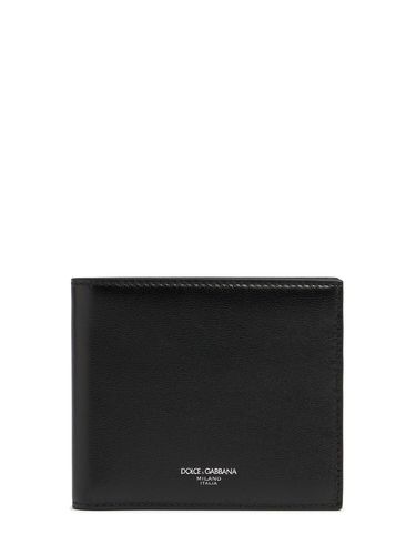 Small Leather Bifold Wallet - DOLCE & GABBANA - Modalova