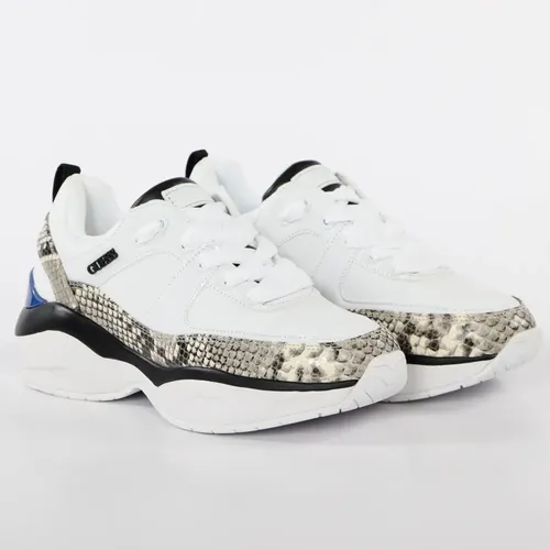Basket Guess Python Femme Blanc - Guess - Modalova