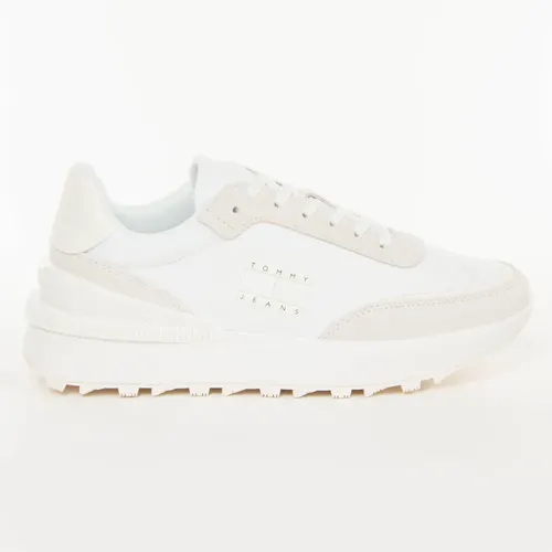 Basket Tommy Jeans flag Femme Blanc - Tommy Jeans - Modalova