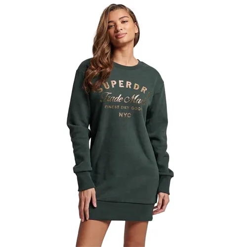 Robe Superdry jersey Femme Vert - Superdry - Modalova