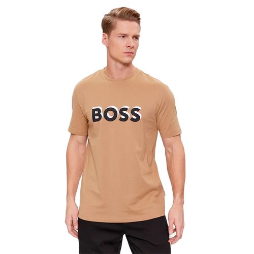 T shirt Boss Tiburt Homme Marron - Boss - Modalova