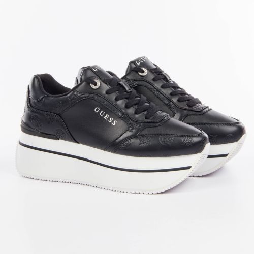 Basket Guess Platform Femme Noir - Guess - Modalova