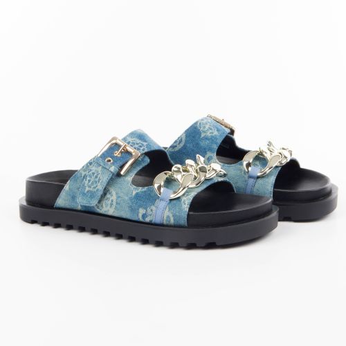 Claquette Guess Fadema Femme Bleu - Guess - Modalova
