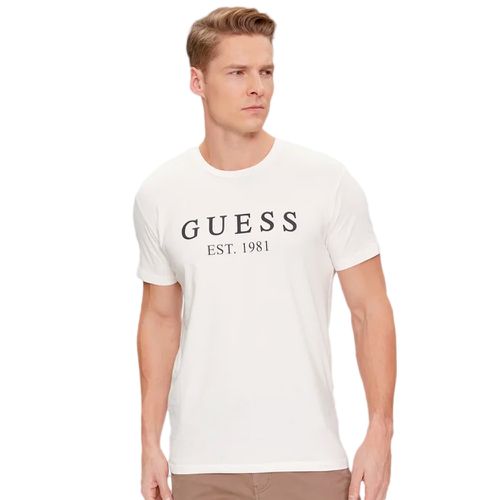 T shirt Guess EST 1981 Homme Blanc - Guess - Modalova