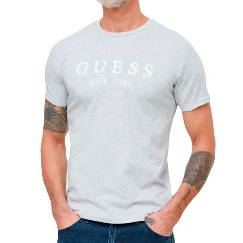 T shirt Guess EST 1981 Homme Gris - Guess - Modalova