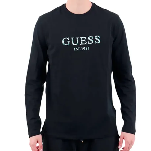 T shirt Guess EST 1981 Homme Noir - Guess - Modalova