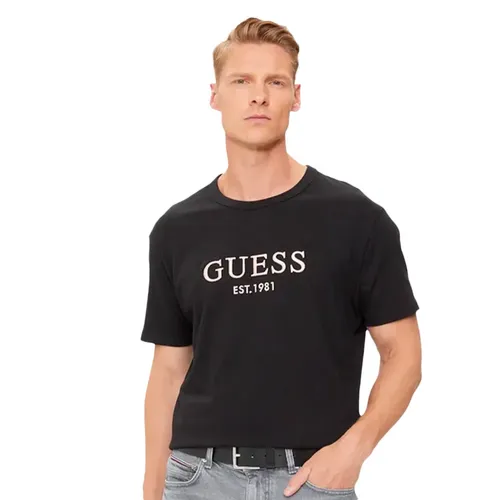 T shirt Guess EST 1981 Homme Noir - Guess - Modalova