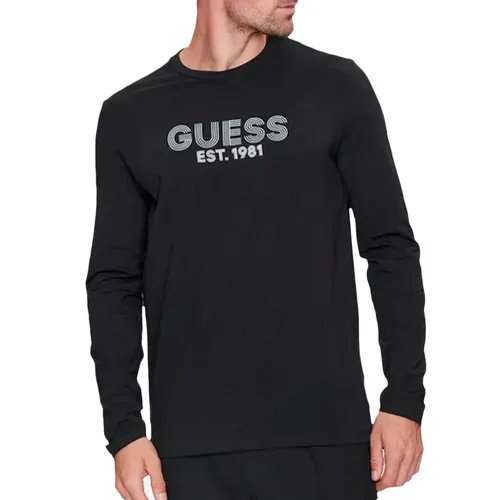 T shirt Guess EST 1981 Homme Noir - Guess - Modalova