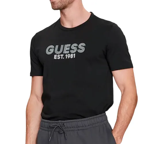 T shirt Guess EST 1981 Homme Noir - Guess - Modalova