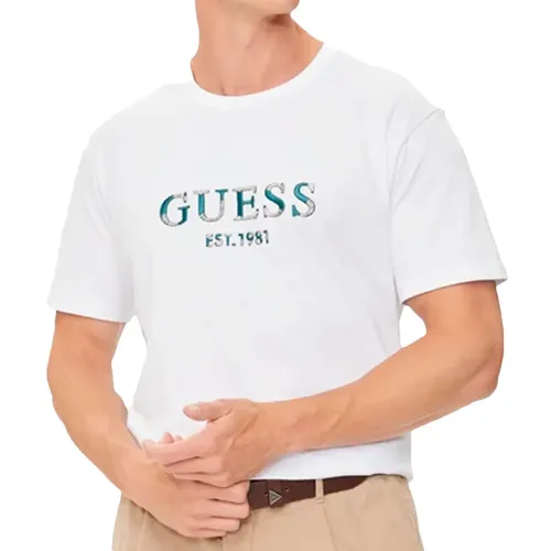 T shirt Guess EST 1981 Homme Blanc - Guess - Modalova