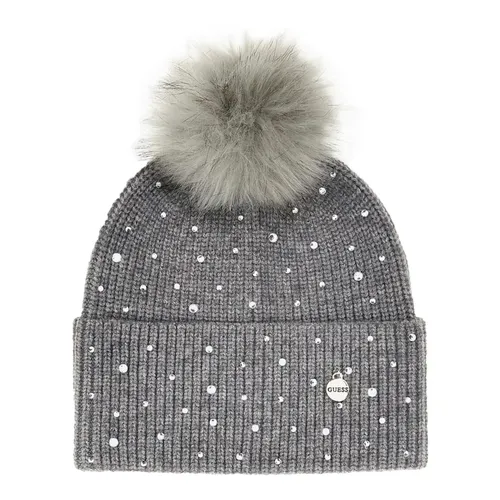 Bonnet Guess strass Femme Gris - Guess - Modalova