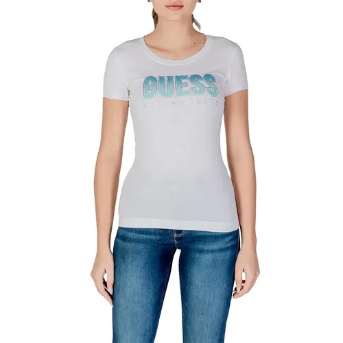 T shirt Guess Diamond Femme Blanc - Guess - Modalova