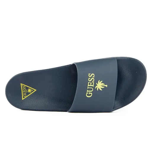 Claquette Guess Palma Homme Bleu - Guess - Modalova