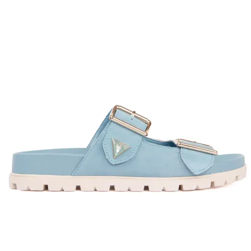 Claquette Guess Fasten Femme Bleu - Guess - Modalova