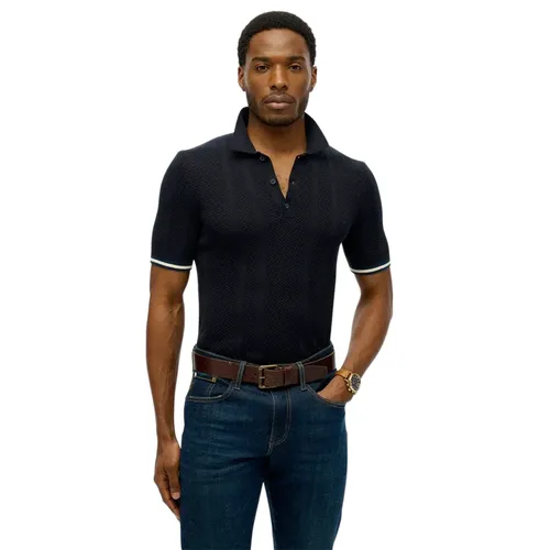 Polo Superdry maille Homme Noir - Superdry - Modalova