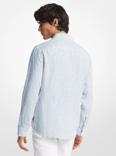 MK Chemise rayée en lin - Michael Kors - Michael Kors Mens - Modalova