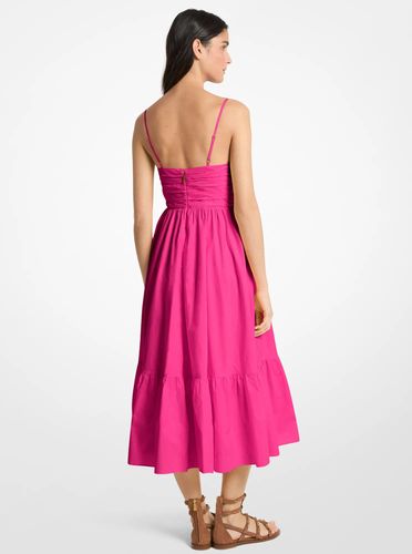 MK Robe mi-longue en popeline de coton - Michael Kors - MICHAEL Michael Kors - Modalova
