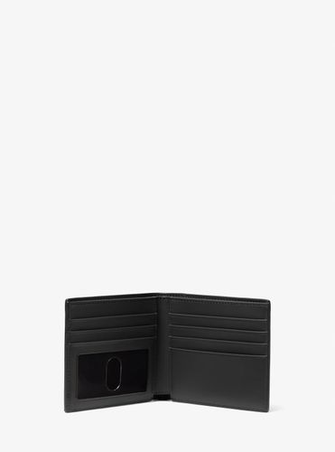 MK Portefeuille compact Hudson en cuir grainé - Michael Kors - Michael Kors Mens - Modalova