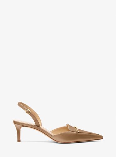MK Escarpin Lena en cuir avec bride arrière - Michael Kors - MICHAEL Michael Kors - Modalova
