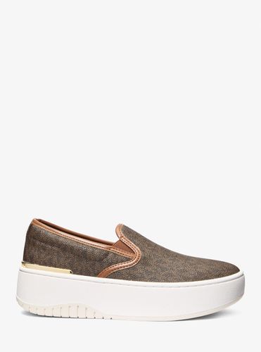 MK Basket Dottie sans lacets, à semelle compensée et à logo Signature - Michael Kors - MICHAEL Michael Kors - Modalova