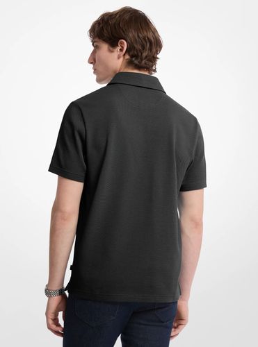 MK Polo en coton extensible au point bulle - Michael Kors - Michael Kors Mens - Modalova