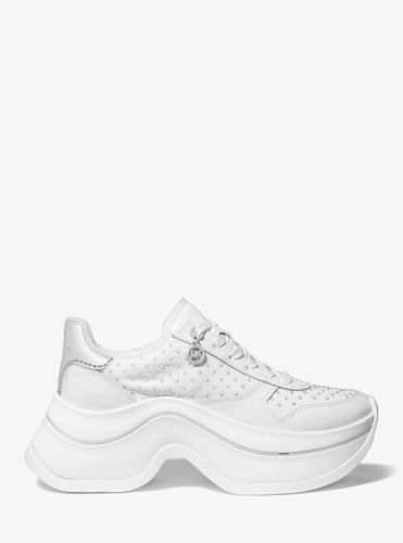 MK Basket Arla en cuir cloutée - Michael Kors - MICHAEL Michael Kors - Modalova