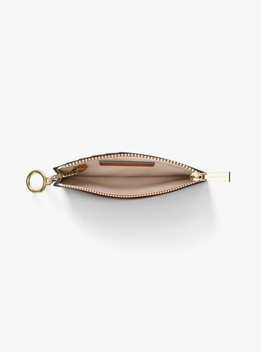 MK Petit porte-cartes Jet Set en cuir grainé bicolore - Michael Kors - MICHAEL Michael Kors - Modalova