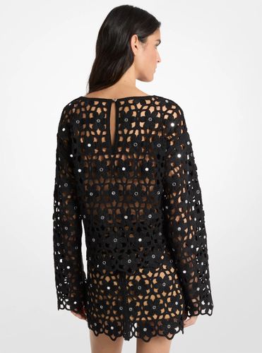 MK Haut en crochet orné de fleurs à détails miroirs - Michael Kors - MICHAEL Michael Kors - Modalova