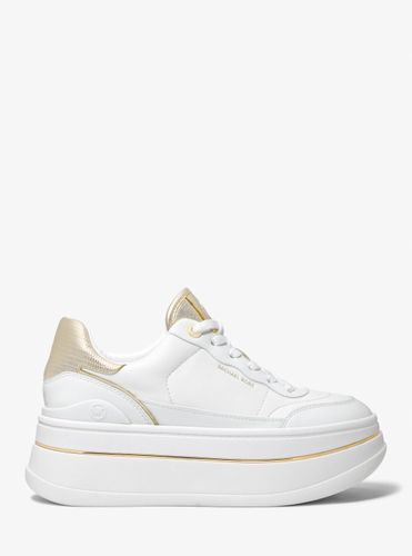 MK Basket Hayes en cuir à semelle compensée - Michael Kors - MICHAEL Michael Kors - Modalova