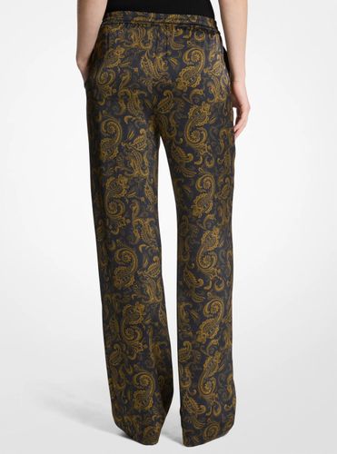 MK Pantalon de pyjama en satin à motif cachemire - Michael Kors - MICHAEL Michael Kors - Modalova