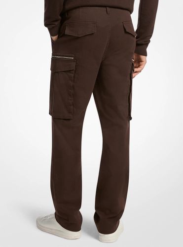 MK Pantalon cargo zippé en coton extensible - Michael Kors - Michael Kors Mens - Modalova