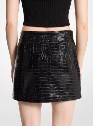 MK Mini-jupe effet crocodile en relief - Michael Kors - MICHAEL Michael Kors - Modalova