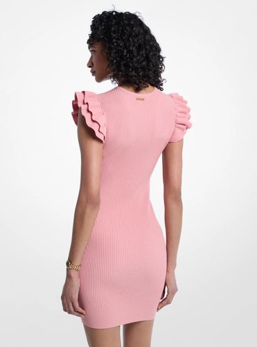 MK Mini-robe en viscose extensible à volants - Michael Kors - MICHAEL Michael Kors - Modalova