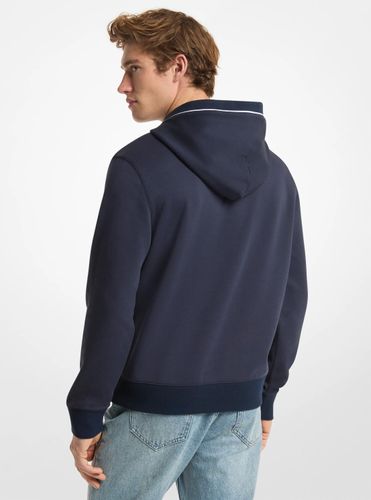 MK Pull à capuche en coton mélangé avec bordure à logo - Michael Kors - Michael Kors Mens - Modalova