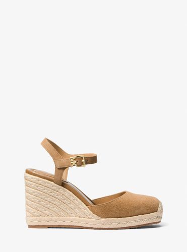 MK Espadrille Kenzie en daim à semelle compensée - Michael Kors - MICHAEL Michael Kors - Modalova