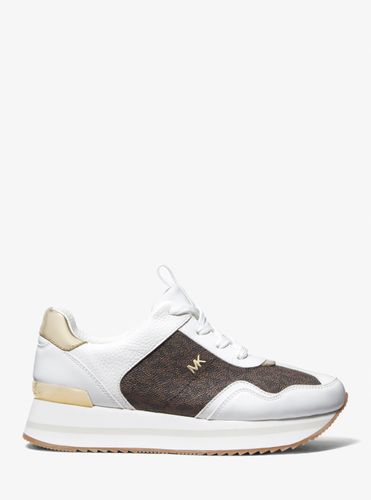 MK Basket Raina à semelle compensée et logo Signature - Michael Kors - MICHAEL Michael Kors - Modalova