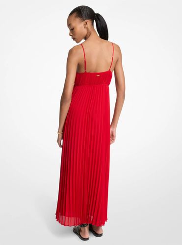 MK Robe longue en georgette plissée - Michael Kors - MICHAEL Michael Kors - Modalova