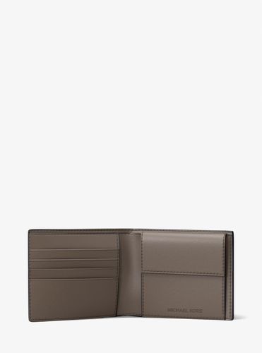 MK Portefeuille compact Cooper en cuir grainé avec porte-monnaie - Michael Kors - Michael Kors Outlet - Modalova