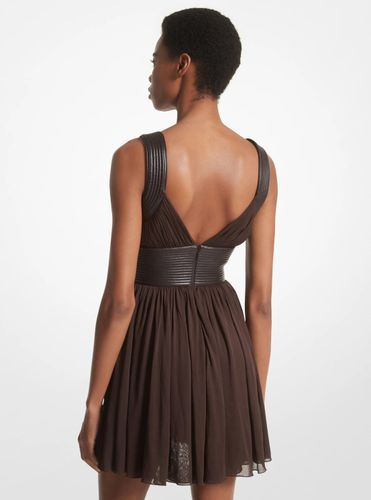 MK Robe nuisette en mousseline de jersey - Michael Kors - MICHAEL KORS COLLECTION - Modalova