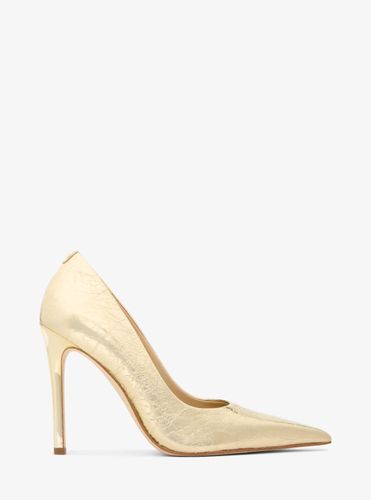 MK Escarpin Elyse en cuir métallisé craquelé - Michael Kors - MICHAEL Michael Kors - Modalova