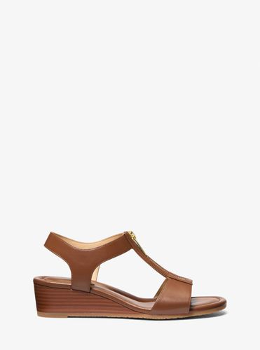 MK Sandale Berkley en cuir à semelle compensée - Michael Kors - MICHAEL Michael Kors - Modalova
