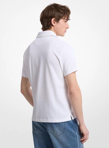 MK Polo en coton extensible au point bulle - Michael Kors - Michael Kors Mens - Modalova
