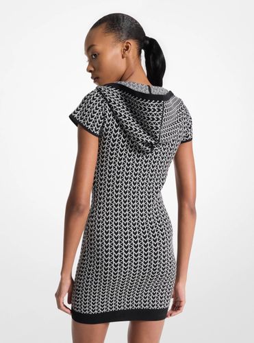 MK Robe à capuche en jacquard à logo MK2000 - Michael Kors - MICHAEL Michael Kors - Modalova
