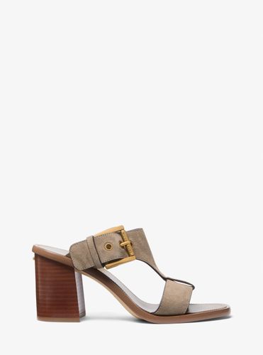 MK Sandale Irene en daim à talon épais - Michael Kors - MICHAEL Michael Kors - Modalova